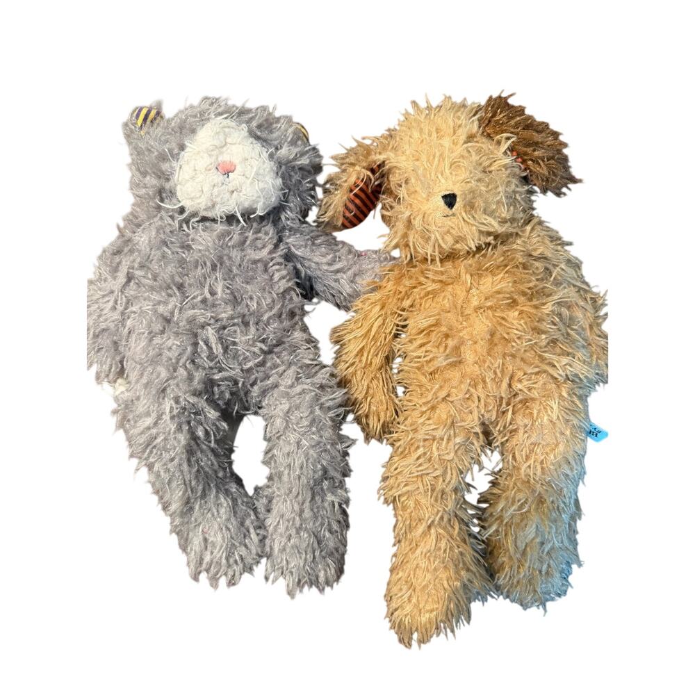 Bunnies by the Bay Gray and Tan Plush Friends